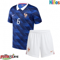 Camiseta Francia Eduardo Camavinga #6 Primera Equipación para niños Mundial 2026 manga corta (+ pantalones cortos)
